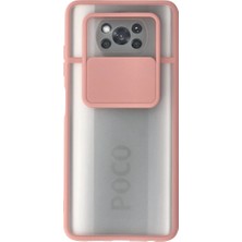 İrgit Store Xiaomi Pocophone X3 Kılıf Palm Buzlu Kamera Sürgülü Silikon - Pembe