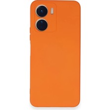 İrgit Store Vivo Y16 Kılıf Nano Içi Kadife Silikon - Turuncu