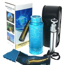 İrgit Store 50X50 Panda Metal Gövde Tek Gözle Büyük Mercek Korsan Dürbün Mavi