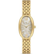 Ferro Sarı Çelik Kordon Kadın Kol Saati FL21510A-B1B 3ATM Su Geçirmez 2 Yıl Garantili Hediyepaketli