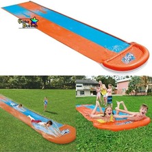 Yıldız Dükkan Oyuncak Kaydırak Bestway H2OGO! 2 Kişilik Su Kaydırağı 488 cm Bahçe Kaydırağı Yarış Parkuru