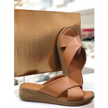 Cozi Company Kadın %100 Hakiki Deri Tam Ortopedik Yumusak Taban Günlük Terlik