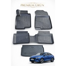 Black Gold Hyundai I20 2020+ Uyumlu 3D Oto Paspas ve Bagaj Havuzu Set Premium