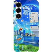 Lelia Samsung Galaxy S23 Uyumlu Baskılı Şeffaf Telefon Kılıfı | Koleksiyon: Aeroglass Mirage