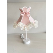 Lulu Avizem Luluavizem Patentli Prenses Pudra Pembe Bebek Çocuk Genç Odası Abajur Aksesuar Dekorasyon