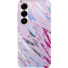 Lelia Samsung Galaxy S24 Uyumlu Baskılı Şeffaf Telefon Kılıfı | Koleksiyon: Colorwave Flux