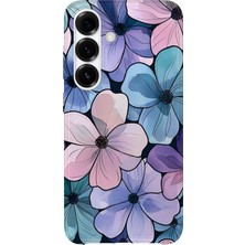 Lelia Samsung Galaxy S24 Fe Uyumlu Baskılı Şeffaf Telefon Kılıfı | Koleksiyon: Pastelbloom Soft Series