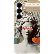 Lelia Samsung Galaxy A56 Uyumlu Baskılı Şeffaf Telefon Kılıfı | Koleksiyon: Queenmode Femme