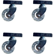 Vice Avm Furç Uzun-Sunta Bilyalı Teker - 20x50 - Şeffaf - 18MM HKS189 - 4 Adet TG-V 12357