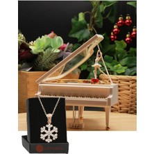 PremiumPort Dans Eden Balerinli Piyano Müzik Kutusu ve Kolyeli Hediye