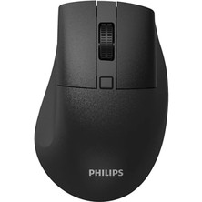 Verto Phılıps SPK7528B, Sessiz, Siyah, USB Nano  2,4gh ve Bluetooth Kablosuz, 1600DPI, Optic, 3 Tuşlu Ergonamik Mouse