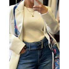 Beli Kemer Detay Bol Paça Kadın Jean