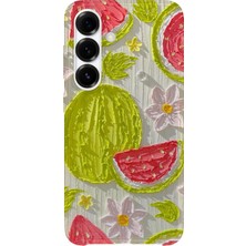 Lelia Samsung Galaxy A25 Uyumlu Baskılı Şeffaf Telefon Kılıfı | Koleksiyon: Pastelbloom Soft Series