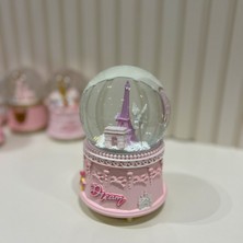 PremiumPort Büyük Boy Unicorn Eiffel Kulesi Kar Küresi, Işıklı ve Müzikli, Dekoratif