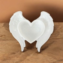 3D Tasarım Melek Kanatlı Kalp Takı Standı