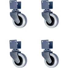 DS LLC Furç U-Sunta Bilyalı Teker - 20X50 - Gri - 35X18 HKS183 - 4 Adet Iegtgrs-34