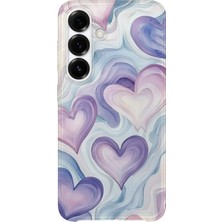 Lelia Samsung Galaxy A35 Uyumlu Baskılı Şeffaf Telefon Kılıfı | Koleksiyon: Pastelbloom Soft Series