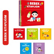 Çocuk Akademi Eğlenceli Bebek Kitaplığım 5 Kitap Kalın Sayfalarla Özel Tasarım Renkli