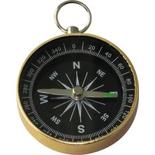 DS LLC Mini Paslanmaz Alüminyum Pusula G44-2B Gold Iegtgrs-34