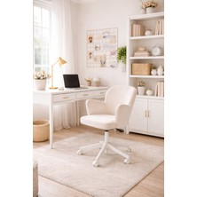 Markaelz Kelebek Beyaz Ayaklı Çalışma/ofis Sandalyesi