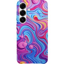 Lelia Samsung Galaxy A17 Uyumlu Baskılı Şeffaf Telefon Kılıfı | Koleksiyon: Colorwave Flux