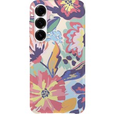 Lelia Samsung Galaxy S25 Plus Uyumlu Baskılı Şeffaf Telefon Kılıfı | Koleksiyon: Floraluxe Botanica