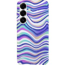 Lelia Samsung Galaxy A55 Uyumlu Baskılı Şeffaf Telefon Kılıfı | Koleksiyon: Colorwave Flux