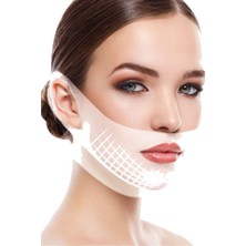 Munico V Şekli Kaldırma Yüz Maskesi Kulak Asılı Çene Yanak Sexy Görünüm Kadın Kaldırma Yüz Maskesi Boyun