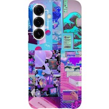 Lelia Samsung Galaxy A35 Uyumlu Baskılı Şeffaf Telefon Kılıfı | Koleksiyon: Neondream District