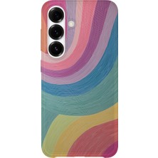 Lelia Samsung Galaxy S24 Plus Uyumlu Baskılı Şeffaf Telefon Kılıfı | Koleksiyon: Colorwave Flux