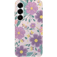 Samsung Galaxy A15 Uyumlu Baskılı Şeffaf Telefon Kılıfı | Koleksiyon: Pastelbloom Soft Series