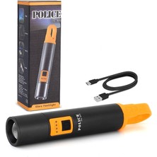 İrgit Store Police PS-305 Şarjlı Göstergeli Askılı Zoomlu Tamirci El Feneri