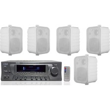 Bots Duvar Tipi Hoparlörlü Amfi Ses Sistemi Paketi | Mağaza – Kafe – Ofis Müzik Yayını