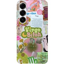 Lelia Samsung Galaxy S24 Uyumlu Baskılı Şeffaf Telefon Kılıfı | Koleksiyon: Zodiacmuse Celestia