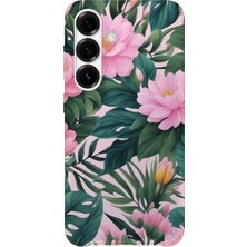 Lelia Samsung Galaxy S25 Fe Uyumlu Baskılı Şeffaf Telefon Kılıfı | Koleksiyon: Floraluxe Botanica
