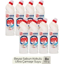 Hyper Hypo Ultra Çamaşır Suyu Beyaz Sabun 750 ml x 8