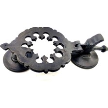 DS LLC Antika Tarz Dekoratif Pirinç Osmanlı Kapı Tokmağı, Taktak - 265X75MM, Oksit Iegtgrs-34