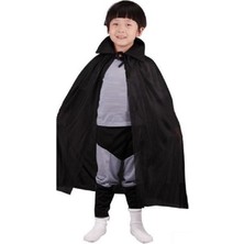 DS LLC Siyah Renk Yakalı Çocuk Pelerin 90 cm Iegtgrs-34