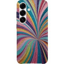 Lelia Samsung Galaxy A36 Uyumlu Baskılı Şeffaf Telefon Kılıfı | Koleksiyon: Colorwave Flux