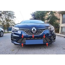 OTOTUNING53 Renault Megane 4 Krom Ön Tampon Çıtası 8 Prç. 2020