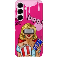 Lelia Samsung Galaxy A55 Uyumlu Baskılı Şeffaf Telefon Kılıfı | Koleksiyon: Queenmode Femme