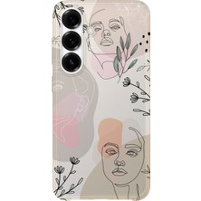 Lelia Samsung Galaxy A55 Uyumlu Baskılı Şeffaf Telefon Kılıfı | Koleksiyon: Oneline Essence