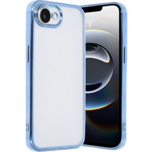 İrgit Store Iphone 16E Kılıf Razer Lensli Silikon - Açık Mavi