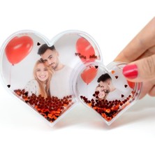 PremiumPort Kalpli Kar Küresi ve Fotoğraf Çerçevesi, Şık Dekorasyon Parçası