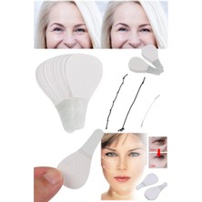 Munico 40 Adet Anında Görünmez Yüz Çıkartmaları Boyun Göz Çift Çene Kaldırma V Şekil Dolum Bantları 40'lı