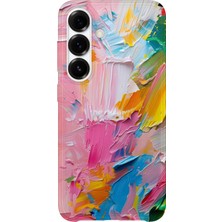 Lelia Samsung Galaxy S25 Uyumlu Baskılı Şeffaf Telefon Kılıfı | Koleksiyon: Pastelbloom Soft Series