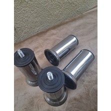 Bengi Ankara Mobilya Baza Ayak Hdr 90569 Koltuk Ayağı Kanepe Ayağı Mobilya Ayağı Krom 12 cm (4 Adet)