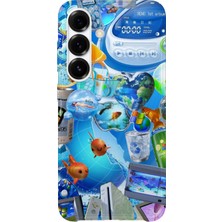 Lelia Samsung Galaxy S25 Plus Uyumlu Baskılı Şeffaf Telefon Kılıfı | Koleksiyon: Aeroglass Mirage