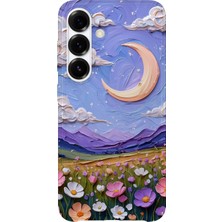 Lelia Samsung Galaxy S24 Fe Uyumlu Baskılı Şeffaf Telefon Kılıfı | Koleksiyon: Pastelbloom Soft Series