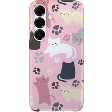 Lelia Samsung Galaxy A56 Uyumlu Baskılı Şeffaf Telefon Kılıfı | Koleksiyon: Cute Animals